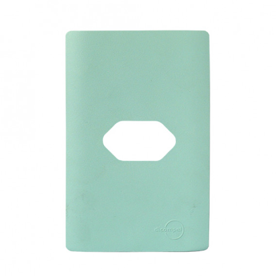 Placa p/ 1 Tomada Horizontal 4x2 - Novara Siciliano